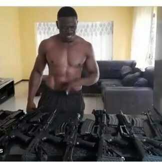 Feared Man Shows Off His Collection And Gives Warning To Newcastle Residents