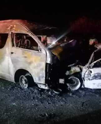 Four dead in minibus taxi and car head-on crash near Estcourt