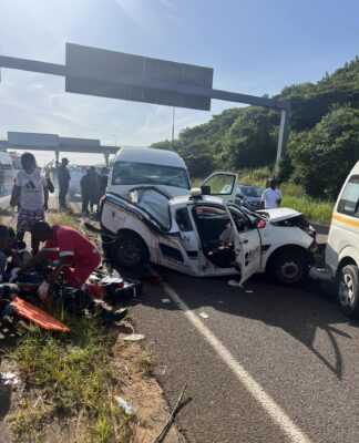 Speeding taxi caused a horrific accident in Umdloti Beach road