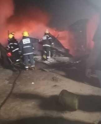 Four died in fire and burnt beyond recognition