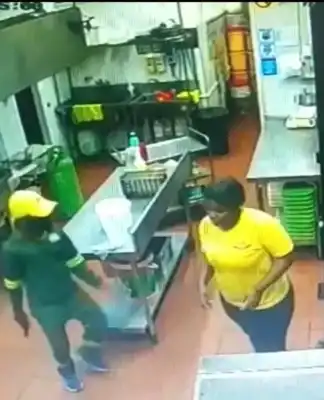Starwood Fast Food Outlet Armed Robbery Caught on CCTV